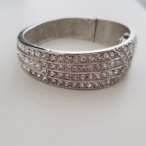 Peugeot Crystal Accented Cuff Bangle Women\'s Watch main image 5